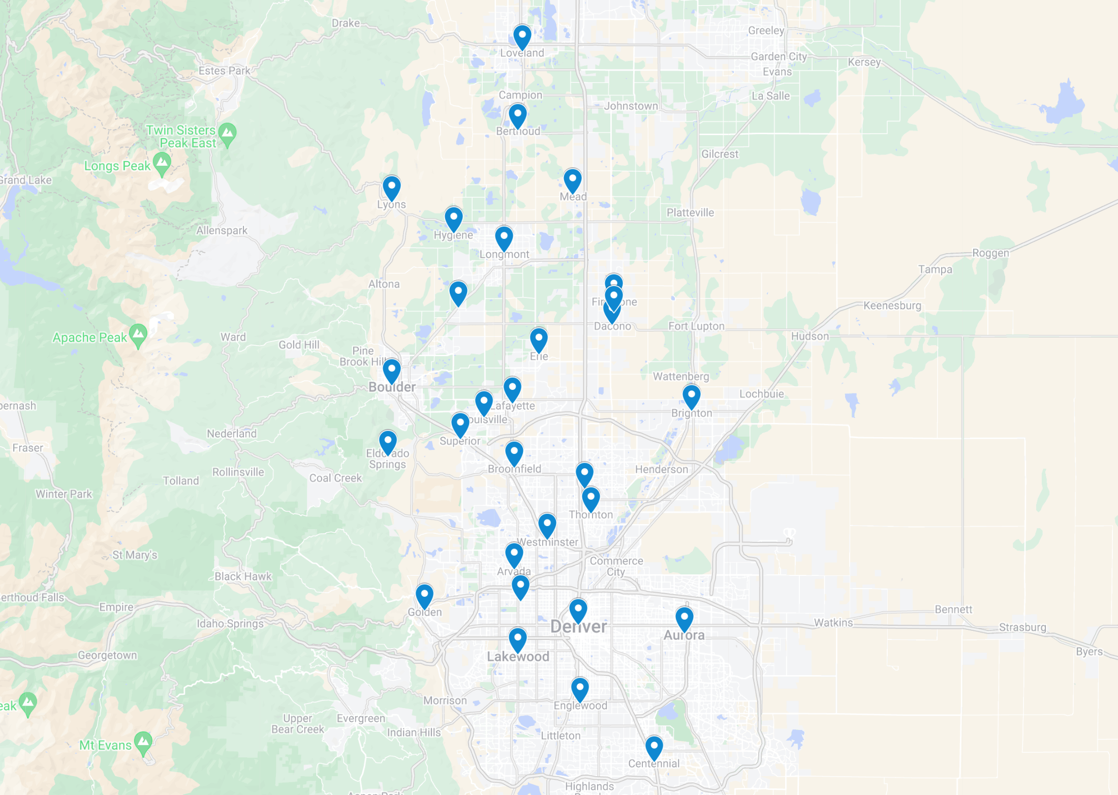Service Area Map